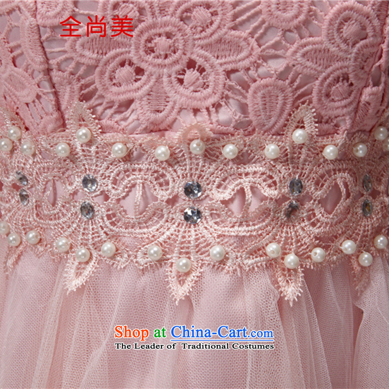 Jeon Sang-ha nail Pearl 2015 diamond temperament and Sau San chest dresses bridesmaid groups A2154 skirt pink dresses , L, Jeon Sang-mi (QUANSHANGMEI) , , , shopping on the Internet