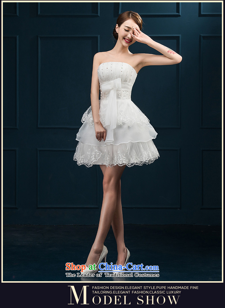 Bridesmaid Services 2015 Summer new Korean wiping the chest white short of marriages banquet evening dresses dresses white S Suzhou shipment picture, prices, brand platters! The elections are supplied in the national character of distribution, so action, buy now enjoy more preferential! As soon as possible.
