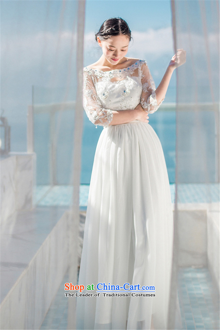 Hsbc Holdings plc Ming aristocratic temperament dress skirt retro bridesmaid bridal lace wedding dresses bare shoulders heavy industry staples bead large resort long skirt and color L photo, prices, brand platters! The elections are supplied in the national character of distribution, so action, buy now enjoy more preferential! As soon as possible.