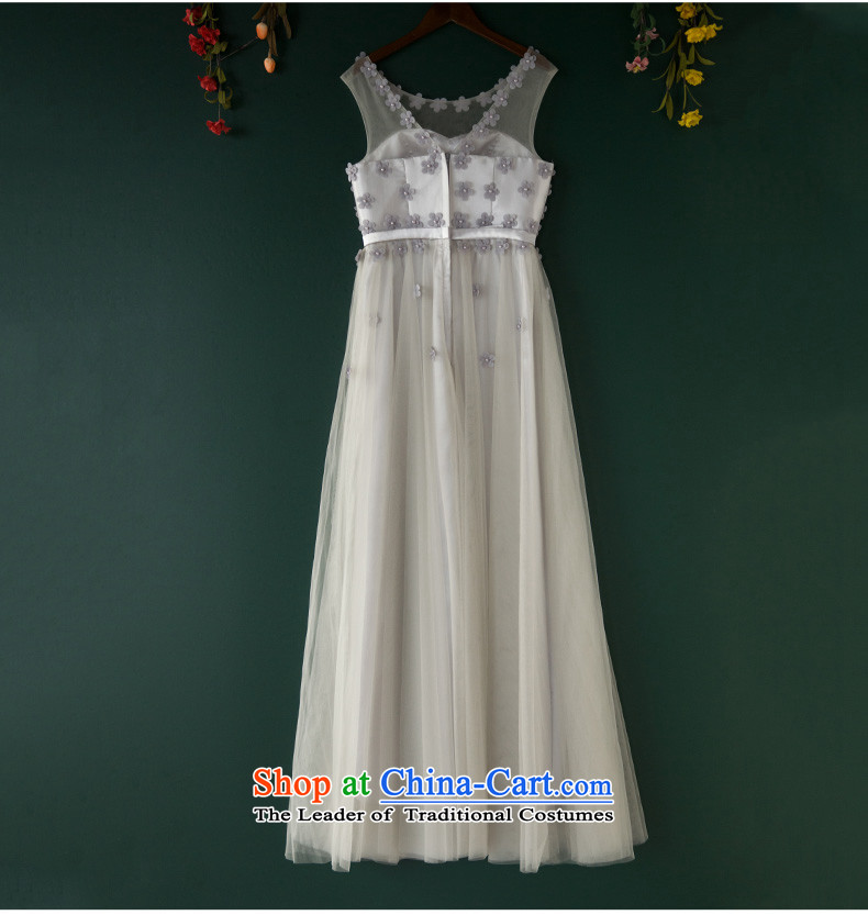 Wedding dress 2015 new bride Summer Wedding dress bows to Sau San long evening banquet dinner dress skirt gray color M brand, prices, picture platters! The elections are supplied in the national character of distribution, so action, buy now enjoy more preferential! As soon as possible.