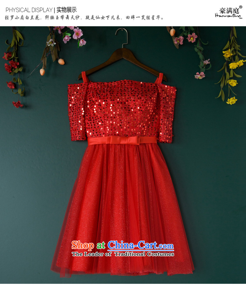 2015 new stylish evening dress a Field Service brides shoulder bows bridesmaid skirt wedding dress moderator short, Blue M picture, prices, brand platters! The elections are supplied in the national character of distribution, so action, buy now enjoy more preferential! As soon as possible.