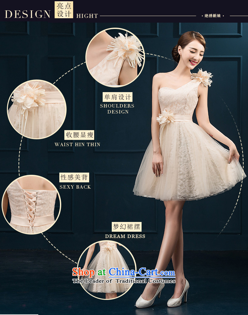 Bridesmaid Services 2015 Summer new Korean shoulder straps large flower marriages short, thin dress banquet video to be no refund pink picture, prices, brand platters! The elections are supplied in the national character of distribution, so action, buy now enjoy more preferential! As soon as possible.