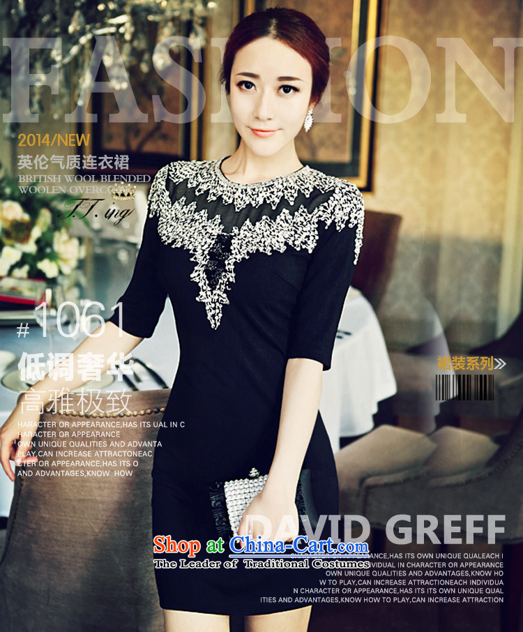 Hsbc Holdings plc to manually staple luxury Ming-ju High-end with Moonlight Serenade dress Sau San package and diamond in cuff dresses 2015 Black S picture, prices, brand platters! The elections are supplied in the national character of distribution, so action, buy now enjoy more preferential! As soon as possible.