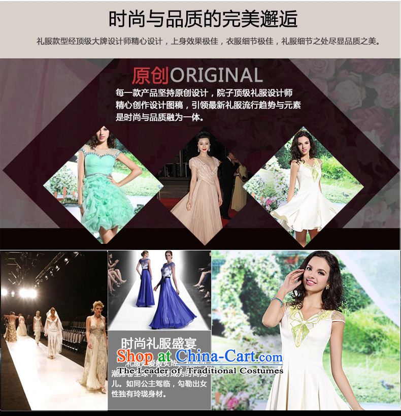 Doris Qi evening dresses bridesmaid services marriages banquet short, V-Neck shoulders a small white dress vocational trainees map color S picture, prices, brand platters! The elections are supplied in the national character of distribution, so action, buy now enjoy more preferential! As soon as possible.