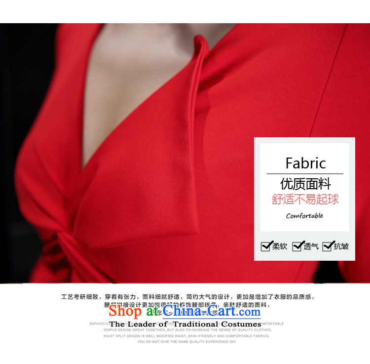The population of autumn 2015 the new government of Korean women's aristocratic V-Neck Fold on Sau San's skirt dress red L picture, prices, brand platters! The elections are supplied in the national character of distribution, so action, buy now enjoy more preferential! As soon as possible.