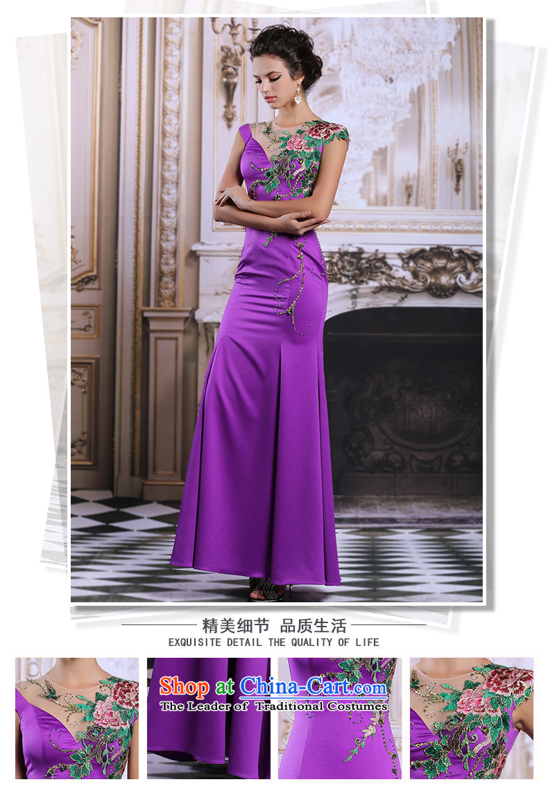 Doris Qi Qipao) embroidery crowsfoot Sau San evening dresses noble purple long gown 31315) Purple XXL picture, prices, brand platters! The elections are supplied in the national character of distribution, so action, buy now enjoy more preferential! As soon as possible.