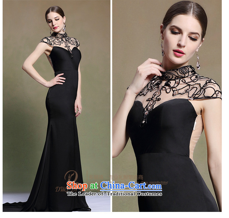 Doris Qi black dress embroidery Show Dinner Show Services under the auspices of sexy small trailing evening 31338 Black XXL picture, prices, brand platters! The elections are supplied in the national character of distribution, so action, buy now enjoy more preferential! As soon as possible.