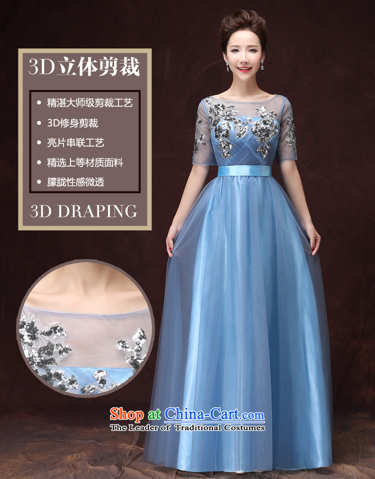 Martin Taylor marriages Annual Dinner of the bows services show bridesmaid dress Wedding 2015 new blue skirt summer female light blue M picture, prices, brand platters! The elections are supplied in the national character of distribution, so action, buy now enjoy more preferential! As soon as possible.
