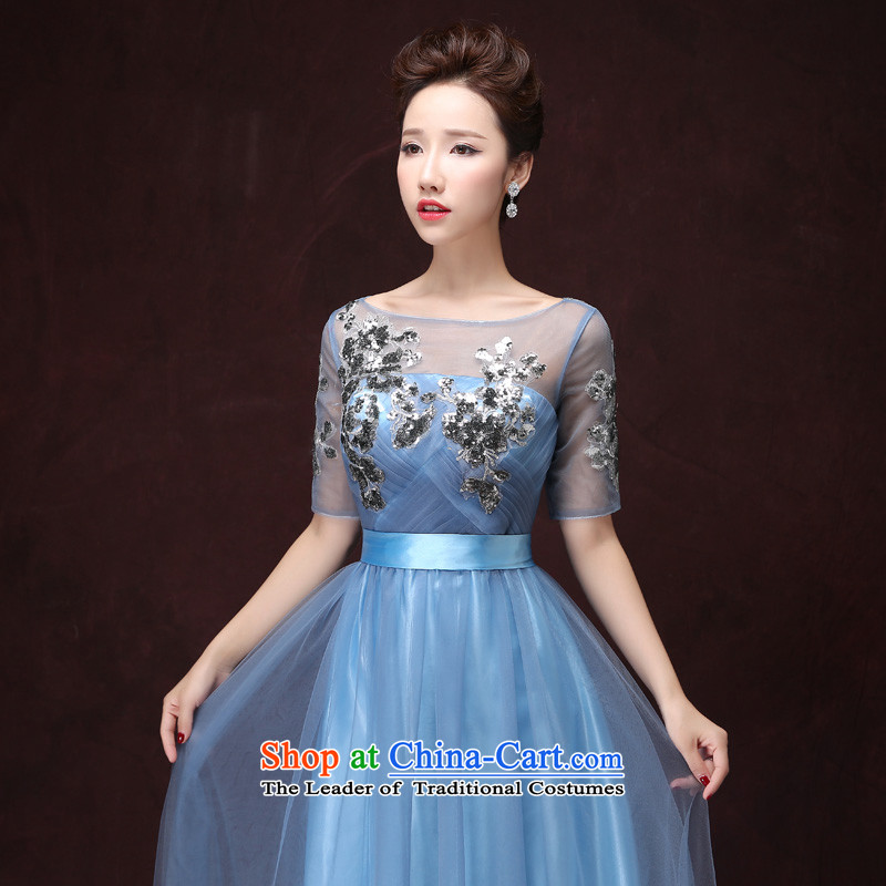 Martin Taylor marriages Annual Dinner of the bows services show bridesmaid dress Wedding 2015 new blue skirt summer female light blue M Taylor (TAILEMARTIN Martin) , , , shopping on the Internet