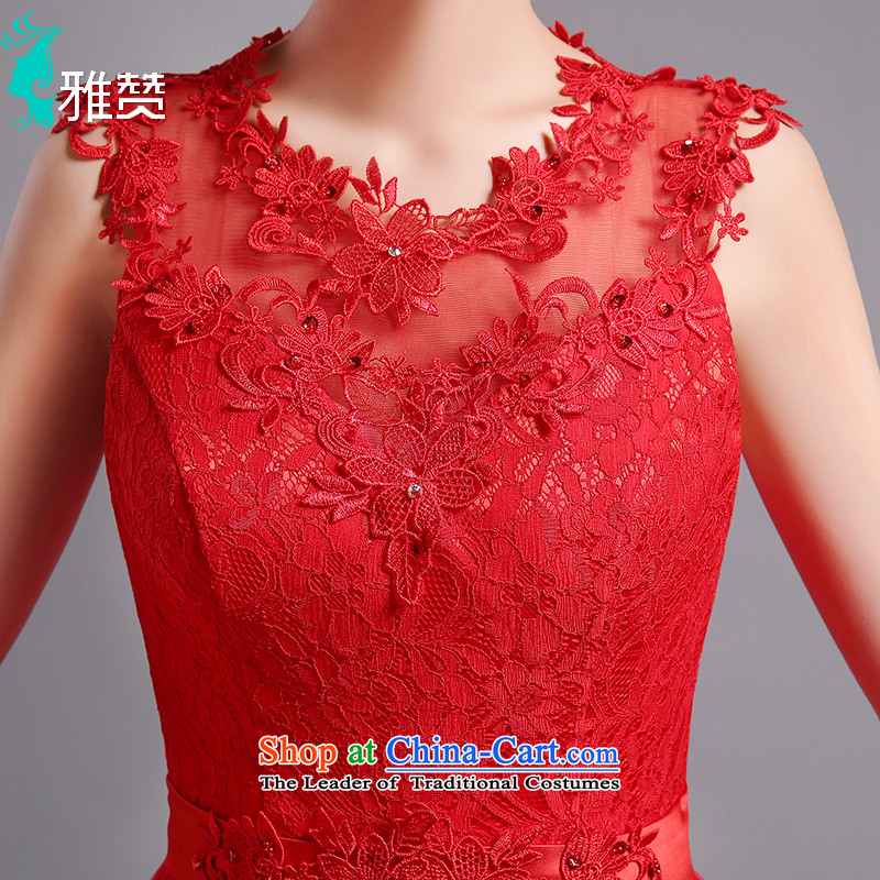 Jacob Chan bridal dresses long serving drink red 2015 new bride in summer and autumn wedding dress betrothal dance evening dresses dress with zip) , L, Jacob Chan (YAZAN) , , , shopping on the Internet