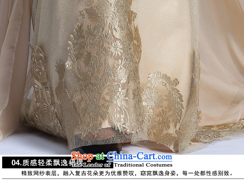 Doris Qi summer, stage shows service tail Sau San evening dresses long word shoulder ribbons wedding 31330 map color M brand, prices, picture platters! The elections are supplied in the national character of distribution, so action, buy now enjoy more preferential! As soon as possible.