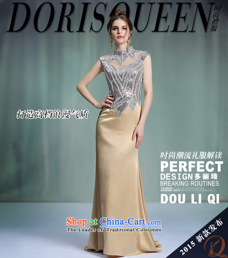Doris Qi stereo rotator cuff silver aluminum foil evening dresses video and long, thin package dress 31388 map color M brand, prices, picture platters! The elections are supplied in the national character of distribution, so action, buy now enjoy more preferential! As soon as possible.