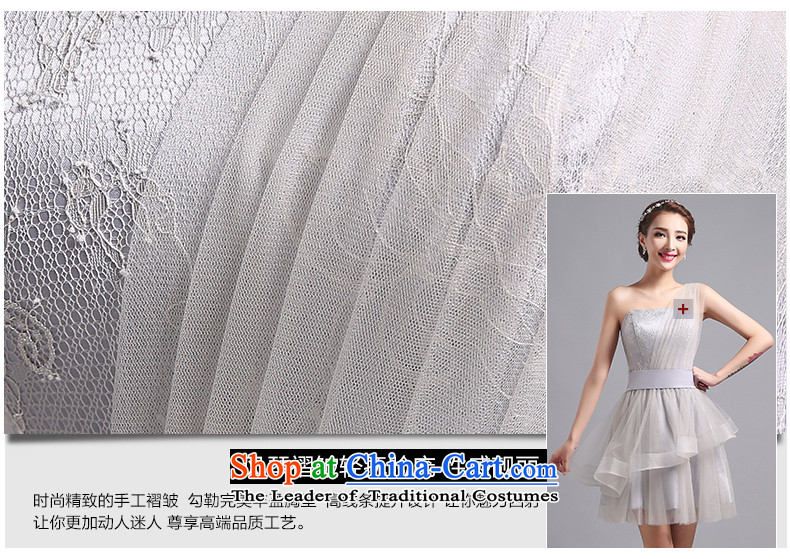 Jacob Chan bridesmaid shoulder dress short of the summer and autumn of 2015 the new lace dinner dance evening dresses Foutune of video large Sau San skirts thin Smoke Gray S picture, prices, brand platters! The elections are supplied in the national character of distribution, so action, buy now enjoy more preferential! As soon as possible.