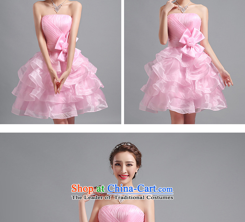 Jacob Chan bride Dress Short, wipe the chest bon bon skirt photo building theme clothing Sau San video thin new 2015 summer and autumn bow tie strap female pink M picture, prices, brand platters! The elections are supplied in the national character of distribution, so action, buy now enjoy more preferential! As soon as possible.