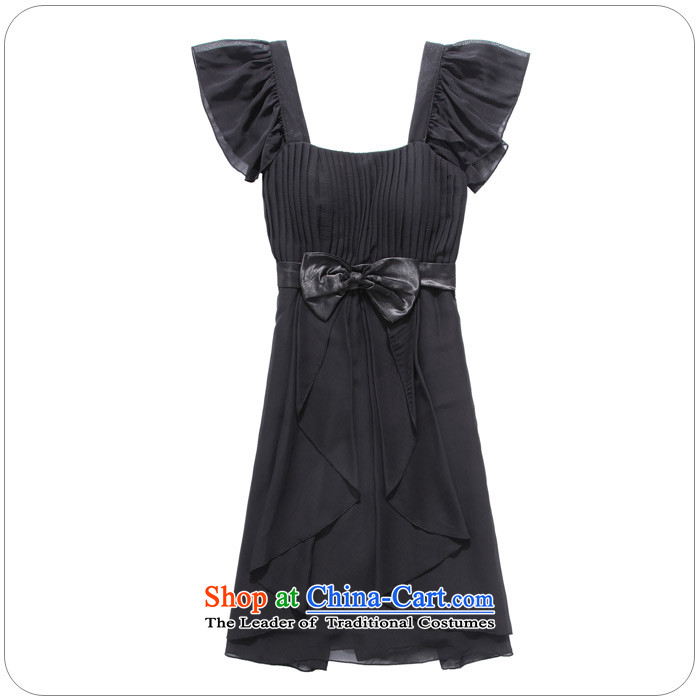 Jk2.yy thick MM XL black shoulder chiffon dress skirt bow tie short of meeting the performance bridesmaid services are recommended for the champagne color around 922.747 95 pictures, prices, brand platters! The elections are supplied in the national character of distribution, so action, buy now enjoy more preferential! As soon as possible.