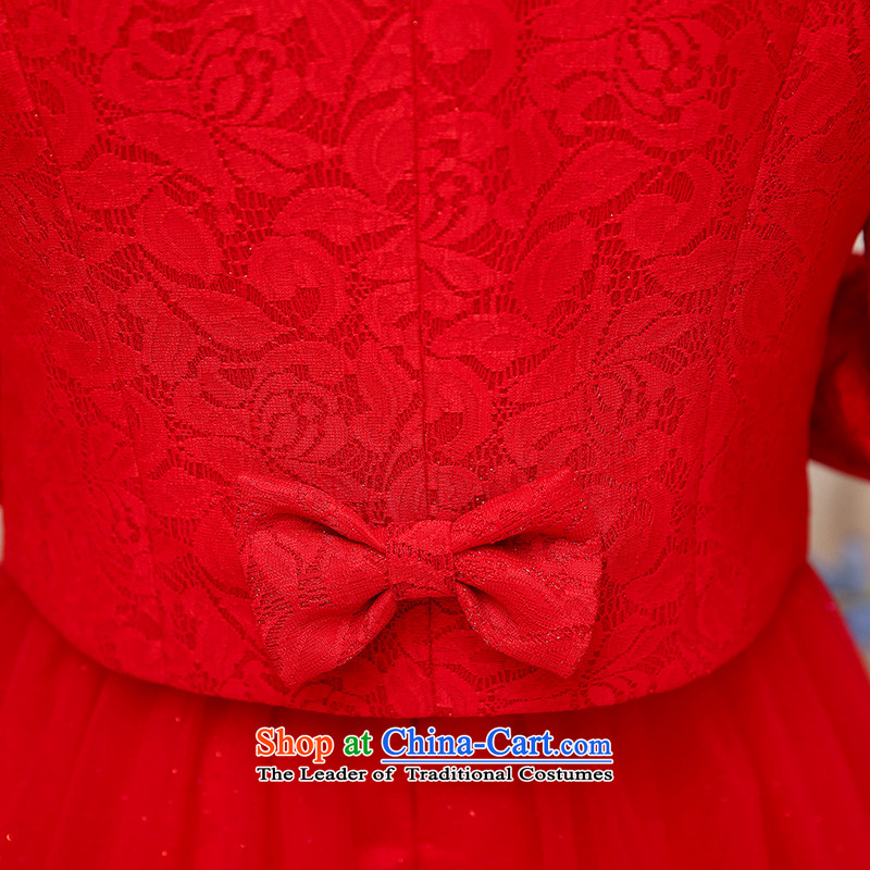The United States is still clothing red bridesmaid dresses wedding dress marriage evening drink service short skirt lace bride with new red XXL, 2015 us yet clothing shopping on the Internet has been pressed.