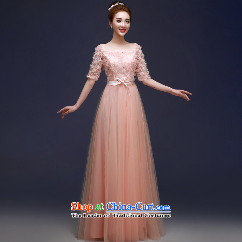 The privilege of serving-leung 2015 annual meeting of the new protocol moderator evening dresses bride marriage ceremony of stylish long service pink 2XL, bows of service-leung , , , shopping on the Internet