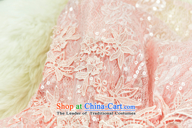 The new Euro 2015 Hami aristocratic temperament bride bridesmaid presided over the Korean version of the annual session of 7801 pink dress skirt XL Photo, prices, brand platters! The elections are supplied in the national character of distribution, so action, buy now enjoy more preferential! As soon as possible.