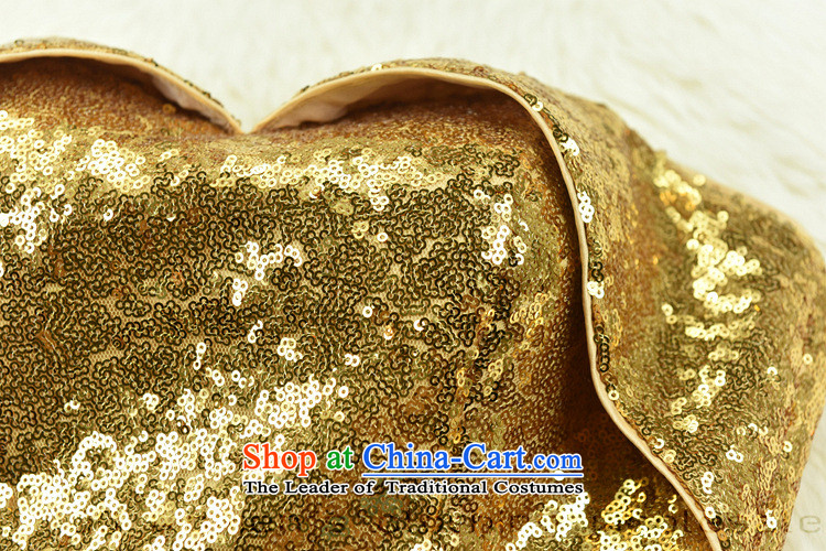 2015 new stylish Hami banquet dinner dress on chip anointed chest Sau San dress skirt performances small dress gold XL pictures, 7,803 were occupied by staff in the price, brand platters! The elections are supplied in the national character of distribution, so action, buy now enjoy more preferential! As soon as possible.