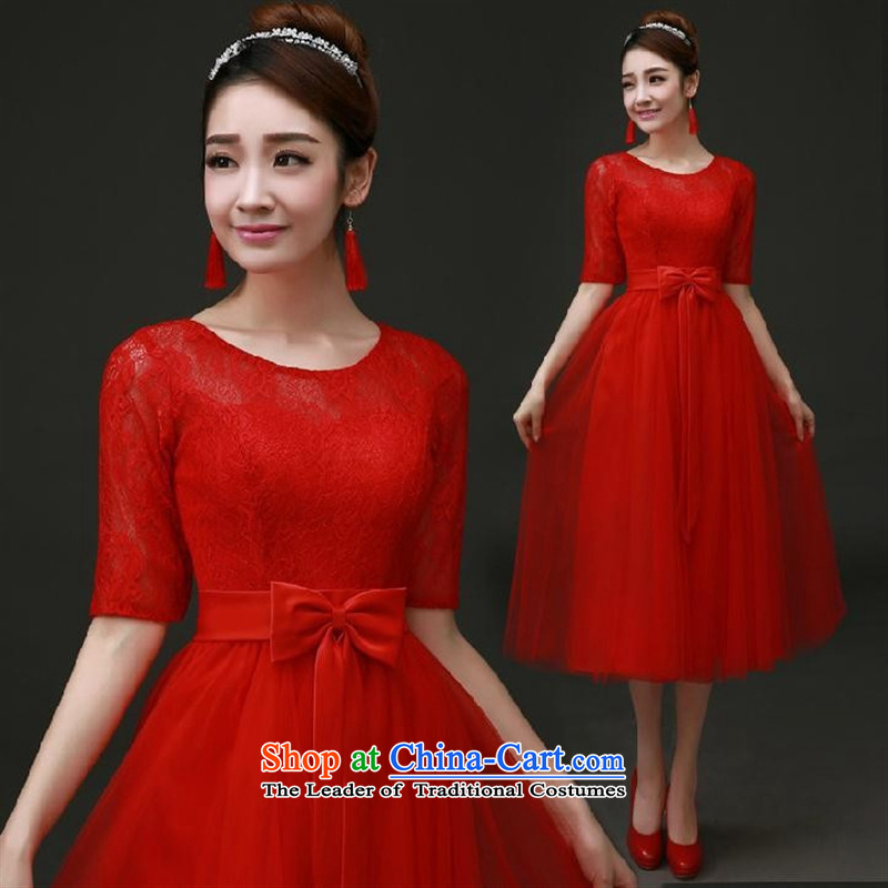 Mano-hwan's bridesmaid Service, Mr Ronald bride bows services red bridesmaid mission sister skirt wedding dress video thin evening dresses champagne color M Card Shan (KASHAN.JJ CHRISTMASTIME) , , , shopping on the Internet