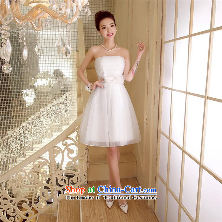 Mano-hwan, wipe the chest dress marriage under the auspices of performances bon bon skirts and chest bridesmaid wedding dresses summer short, white pictures, will price, brand platters! The elections are supplied in the national character of distribution, so action, buy now enjoy more preferential! As soon as possible.