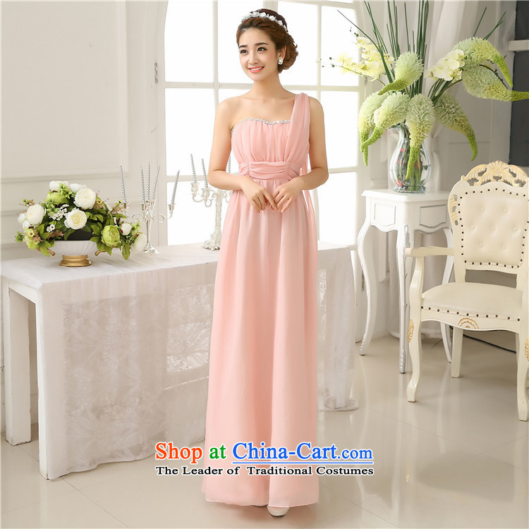 Mano-hwan's long skirt nail pearl single sister shoulder bridesmaid skirt sister services Korean bows services pink dress code are pictures, prices, brand platters! The elections are supplied in the national character of distribution, so action, buy now enjoy more preferential! As soon as possible.