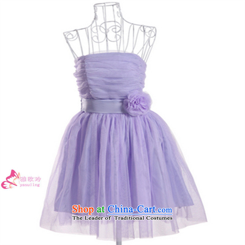 Mano-hwan's 2015 will short skirts and sisters of small dress wiping the chest skirt bridesmaid dress code, card is purple Shan House (KASHAN.JJ) , , , shopping on the Internet