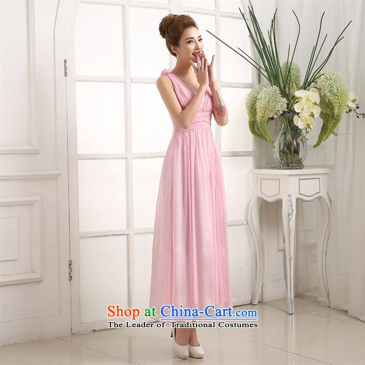 Mano-hwan, marriages bows dress shoulders bridesmaid evening dress 2015 new long multi-color evening pink are code picture, prices, brand platters! The elections are supplied in the national character of distribution, so action, buy now enjoy more preferential! As soon as possible.