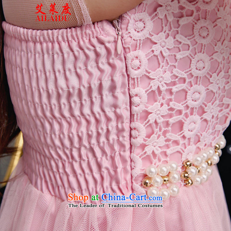 The Aileu degrees fall 2015 new temperament Sau San V-Neck lace dresses stitching irregular dresses JMB156-B_980 white S, Aileu AILAIDU () , , , shopping on the Internet