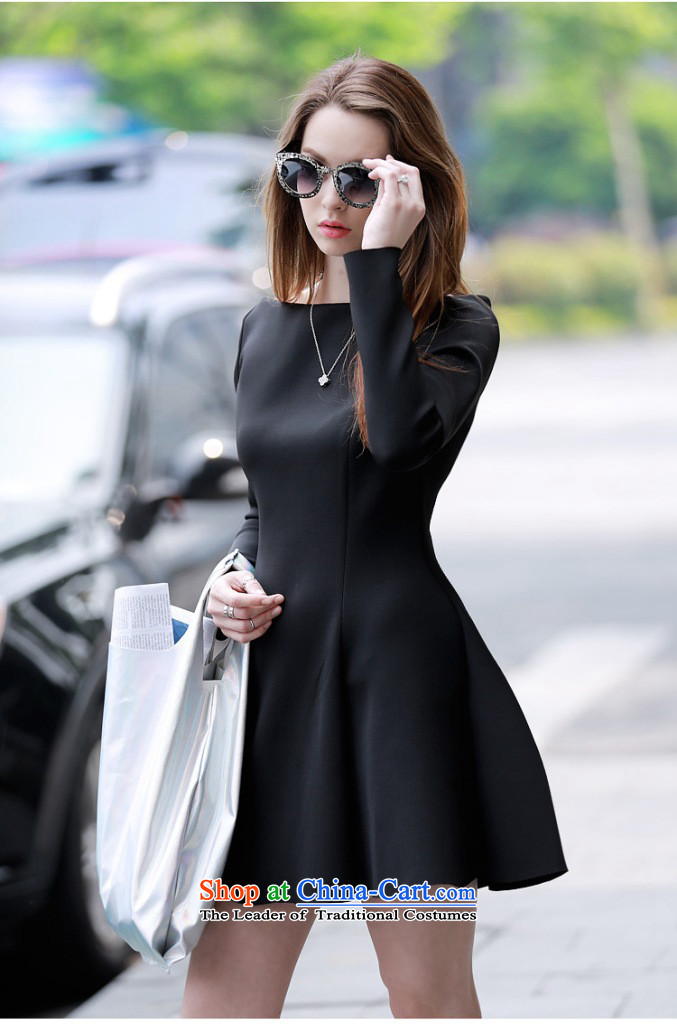 Yi Hsin Yi 2015 Autumn replacing new Wild word for small-wind in cuff dress dresses female red S picture, prices, brand platters! The elections are supplied in the national character of distribution, so action, buy now enjoy more preferential! As soon as possible.
