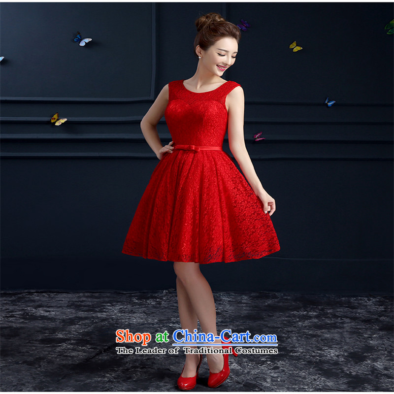 The name of the 2015 spring/summer nobility hannizi red short skirt Fashion, banquet evening dresses bride services red XXL, bows, Gigi Lai (hannizi won) , , , shopping on the Internet