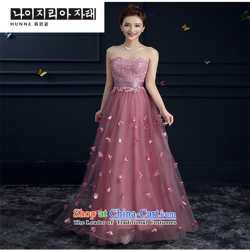 The new 2015 hannizi spring and summer is simple and stylish. The length of the red, and chest banquet bride wedding dress the usual zongzi long S Korea color, Gigi Lai (hannizi) , , , shopping on the Internet
