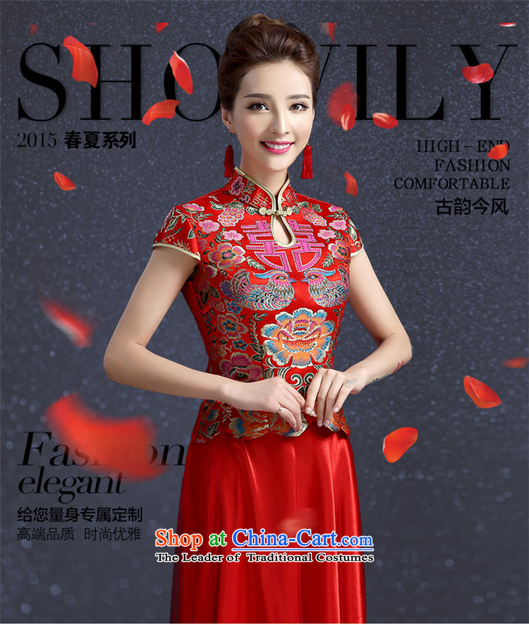 The spring and summer of 2015 HUNNZ qipao new retro chinese red color long gown bows services red bride XL Photo, prices, brand platters! The elections are supplied in the national character of distribution, so action, buy now enjoy more preferential! As soon as possible.