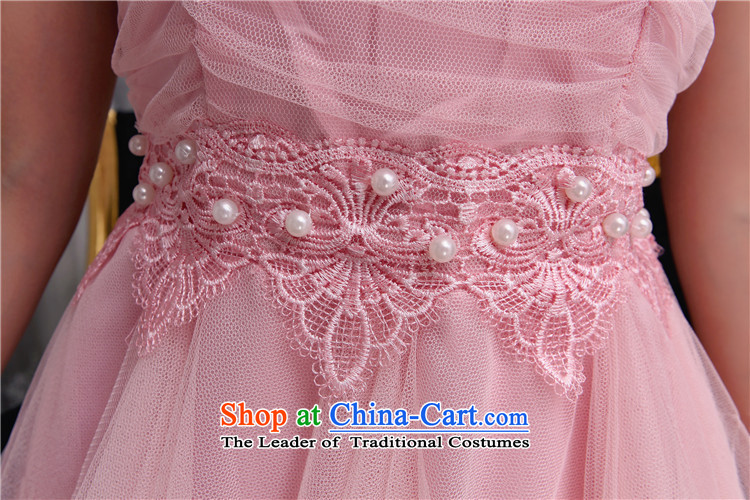 The Cayman 2015 Autumn economy card manually staple pearl diamond temperament and Sau San chest dresses bridesmaid groups dress skirt   8FFM pink S picture, prices, brand platters! The elections are supplied in the national character of distribution, so action, buy now enjoy more preferential! As soon as possible.