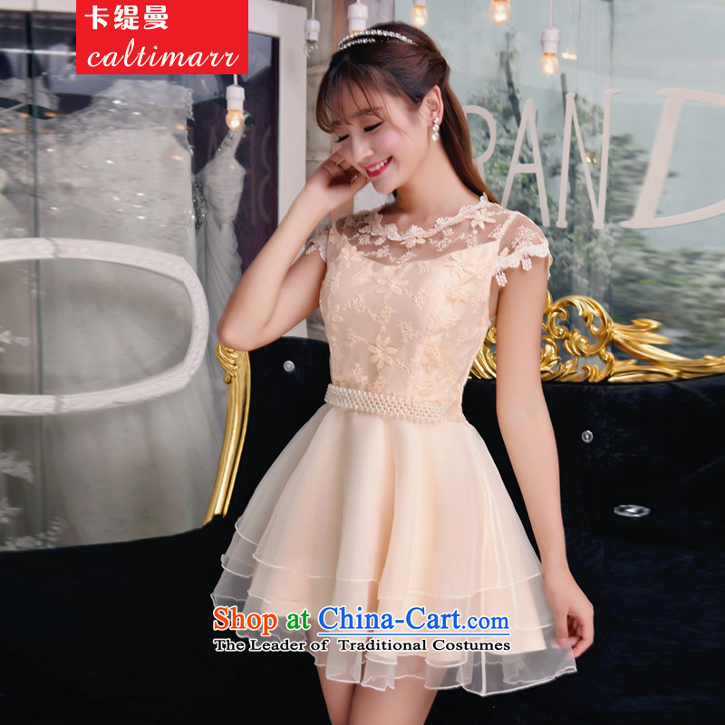The Cayman 2015 Autumn card as the new Korean sweet lace dresses and sexy beauty dresses  8FFM apricot M card economy (caltimarr) , , , shopping on the Internet