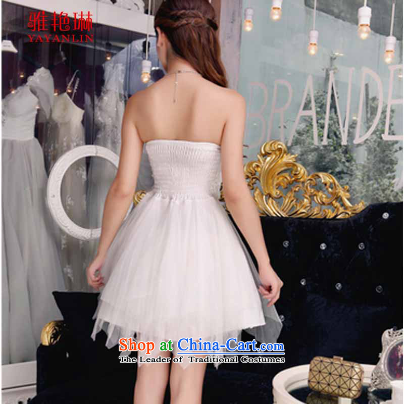 Ya Yun Lin 2015 Autumn bare shoulders and stylish lace dresses temperament Sau San booking pearl white dresses , Nga Yun Lin (YAYANLIN) , , , shopping on the Internet