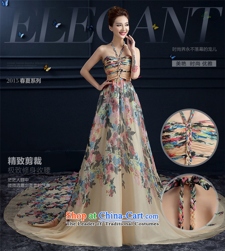 The spring and summer of 2015 New hannizi, noble Hang Long Tail also stylish banquet bride dress photo color L photo, prices, brand platters! The elections are supplied in the national character of distribution, so action, buy now enjoy more preferential! As soon as possible.