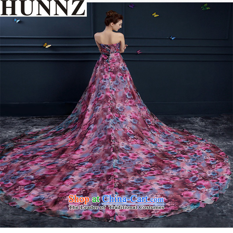     The spring and summer of 2015, stylish HUNNZ simple drag-and-tail, wipe the Chest Sau San bridal dresses picture color S,HUNNZ,,, banquet shopping on the Internet