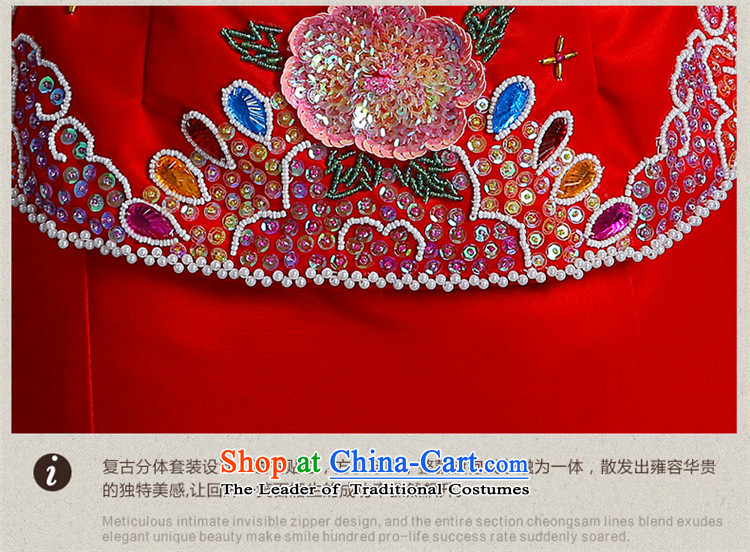 The spring and summer of 2015 New HUNNZ) Wedding dress bride bows wedding gown services qipao Chinese Sau Wo Service RED M picture, prices, brand platters! The elections are supplied in the national character of distribution, so action, buy now enjoy more preferential! As soon as possible.