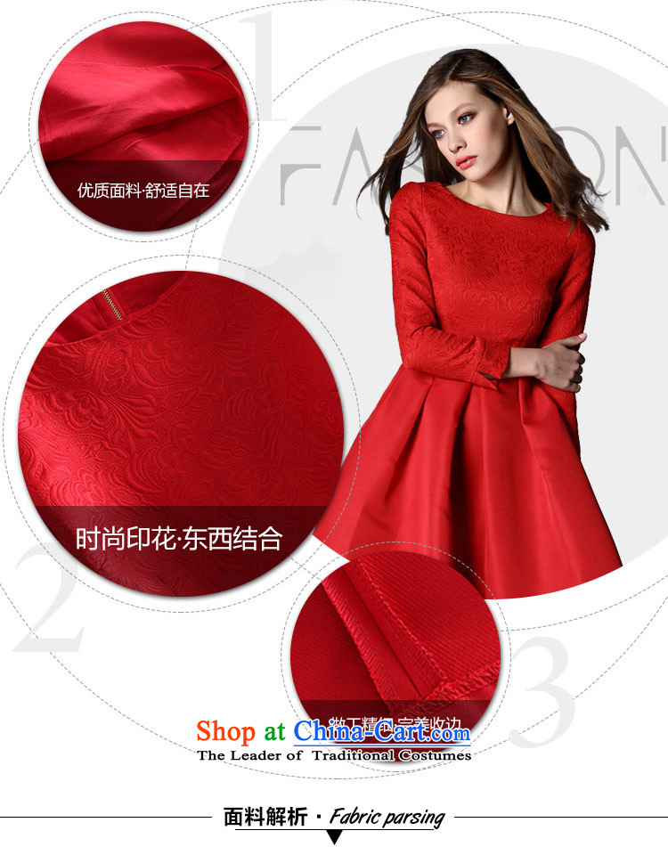 The International Standard 2015 large red dress married women serving drink autumn and winter jackets annual long-sleeved red dress banquet XL Photo, prices, brand platters! The elections are supplied in the national character of distribution, so action, buy now enjoy more preferential! As soon as possible.