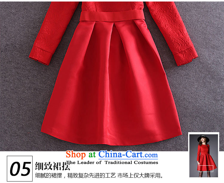 The International Standard 2015 large red dress married women serving drink autumn and winter jackets annual long-sleeved red dress banquet XL Photo, prices, brand platters! The elections are supplied in the national character of distribution, so action, buy now enjoy more preferential! As soon as possible.