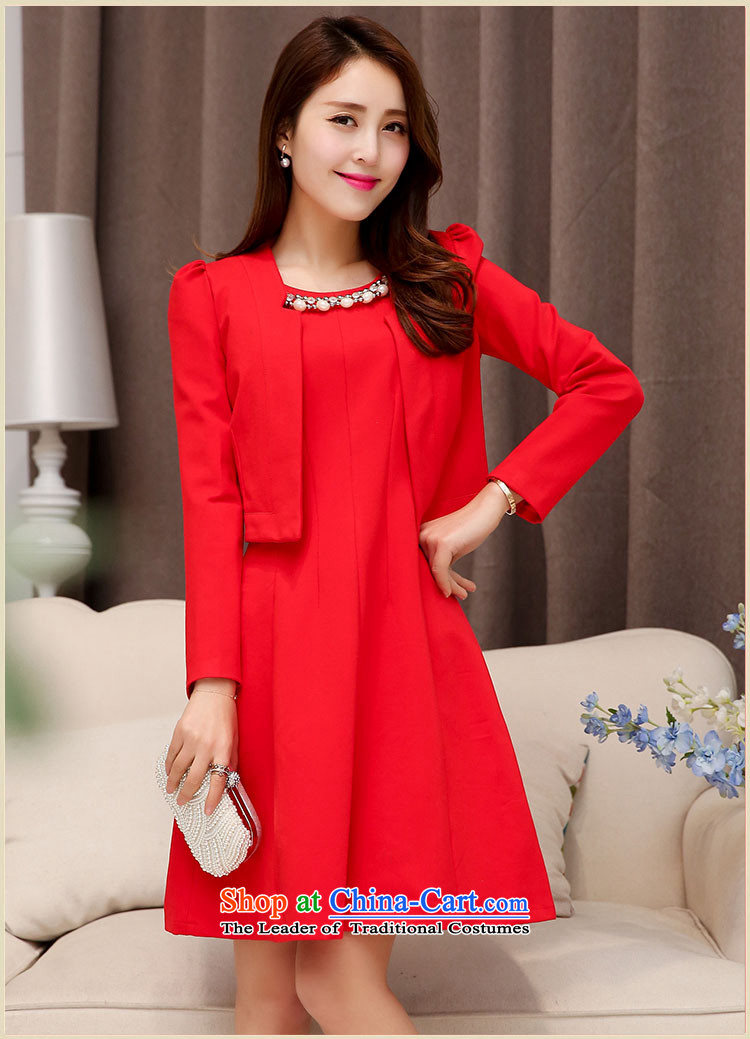 Nz man Cayman autumn two kit bride wedding dress bows back door onto pearl collar red shirt skirts autumn betrothal clothes in RED M picture depth, prices, brand platters! The elections are supplied in the national character of distribution, so action, buy now enjoy more preferential! As soon as possible.
