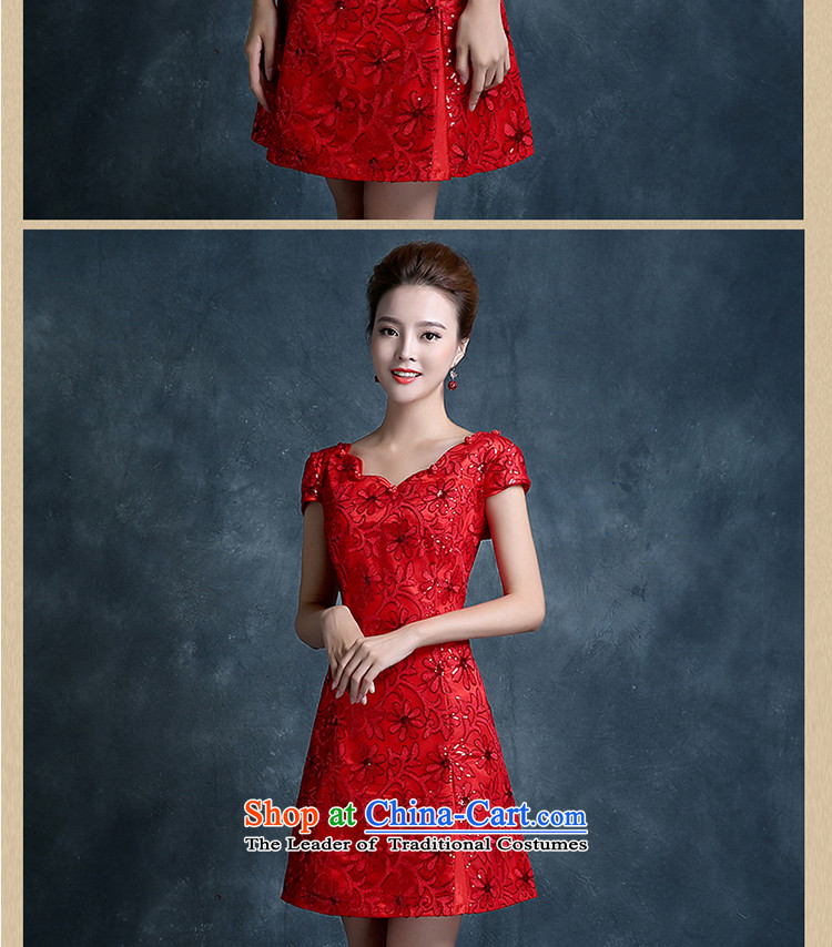 Xin Qi marriages qipao bows services 2015 new evening dresses red Stylish retro Sau San improved short skirt red S picture, prices, brand platters! The elections are supplied in the national character of distribution, so action, buy now enjoy more preferential! As soon as possible.