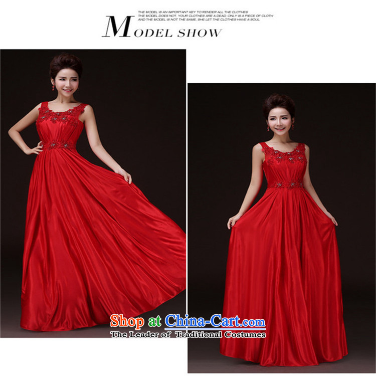 The spring and summer of 2015 New hannizi) red shoulders the spring and summer stylish banquet service bridal dresses bows red S picture, prices, brand platters! The elections are supplied in the national character of distribution, so action, buy now enjoy more preferential! As soon as possible.