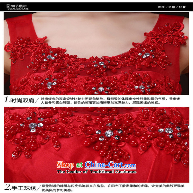 The spring and summer of 2015 New hannizi) red shoulders the spring and summer stylish banquet service bridal dresses bows red S picture, prices, brand platters! The elections are supplied in the national character of distribution, so action, buy now enjoy more preferential! As soon as possible.