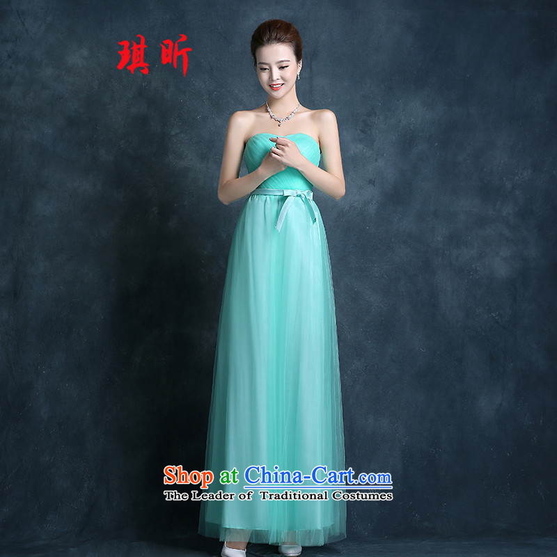 Xin Qi bridesmaid services 2015 new spring and summer long bridesmaid mission dress sister skirt bridesmaid skirt marriage banquet evening dresses female light green XL, Qi Xin , , , shopping on the Internet