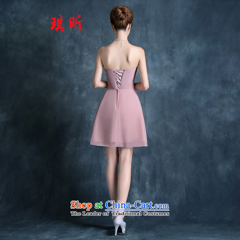 Xin Qi bridesmaid mission dress in spring and autumn 2015 new short) bridesmaid services sister skirt banquet bridesmaid skirt small dress skirt the usual zongzi red S, Qi Xin , , , shopping on the Internet