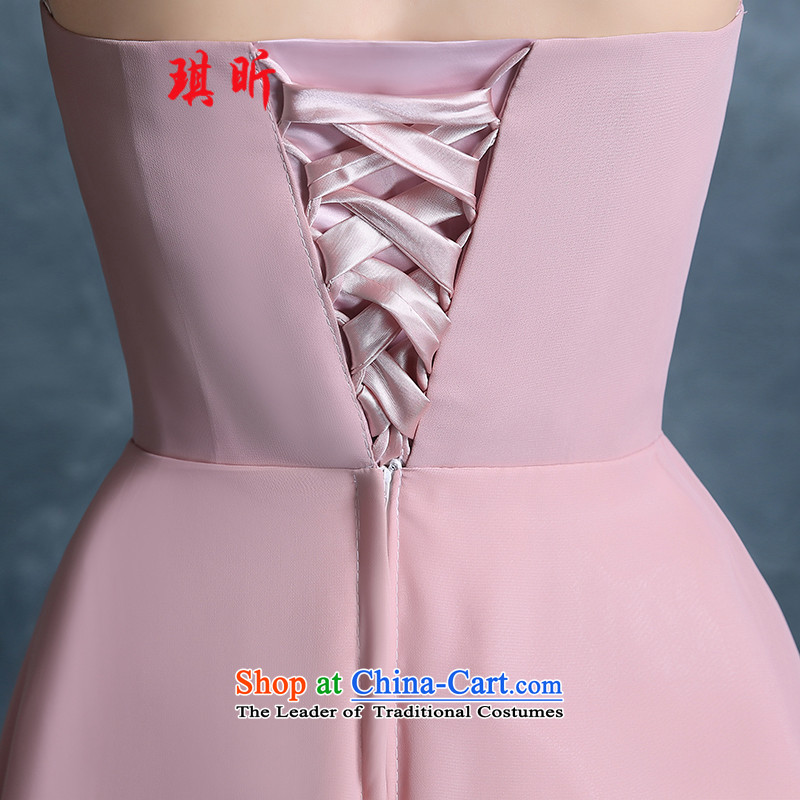Xin Qi bridesmaid mission dress in spring and autumn 2015 new short) bridesmaid services sister skirt banquet bridesmaid skirt small dress skirt the usual zongzi red S, Qi Xin , , , shopping on the Internet