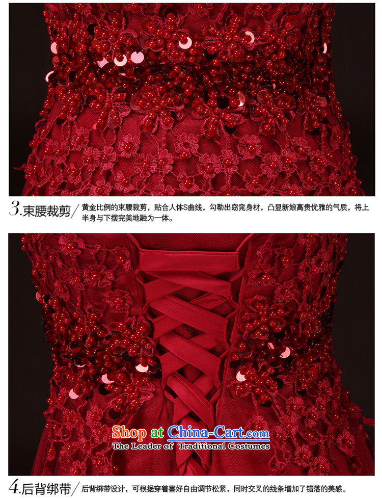 The spring and summer of 2015 New hannizi) to a high standard and style red dress wiping the chest banquet long gown RED M picture bride, prices, brand platters! The elections are supplied in the national character of distribution, so action, buy now enjoy more preferential! As soon as possible.