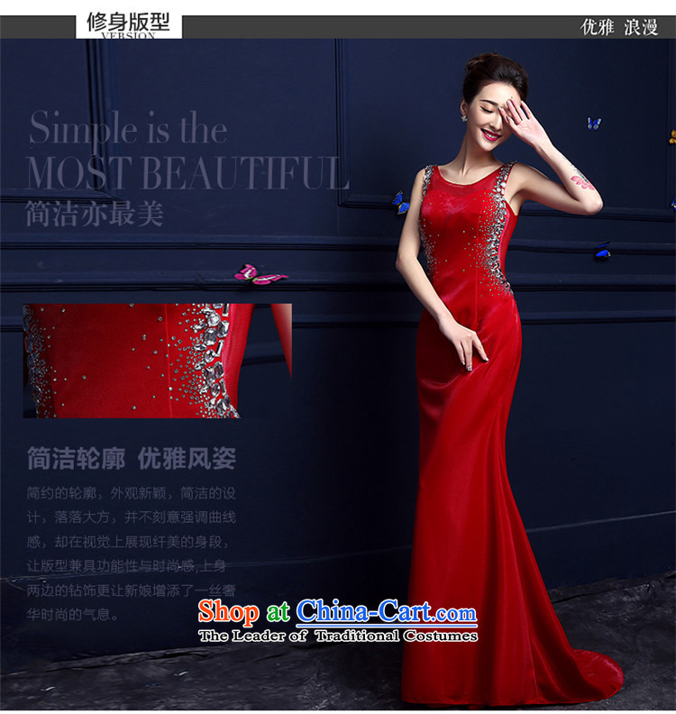 The spring and summer of 2015 New hannizi) bows Service Bridal Red Tail stylish evening long gown RED M pictures banquet, prices, brand platters! The elections are supplied in the national character of distribution, so action, buy now enjoy more preferential! As soon as possible.
